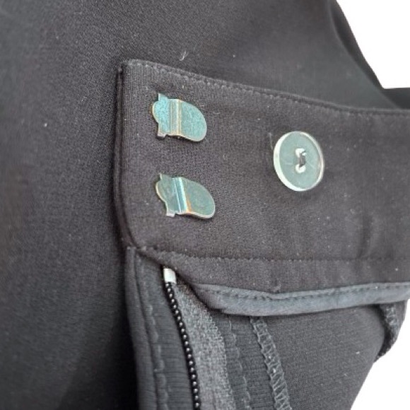 Elliott Lauren Black Cropped Wide Leg Pants Size 10 - Picture 2 of 11